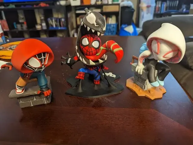 Personagens de cultura pop impressos em 3D